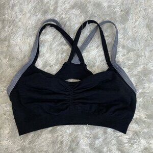 Forever 21 Black Sports Bra Sz Small